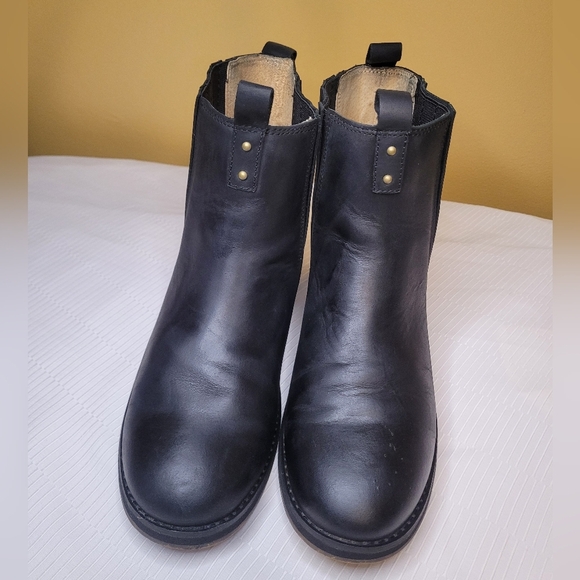 Harley Davidson Brittany Black Leather Chelsea Boots sz 10 D84666 - Picture 3 of 11